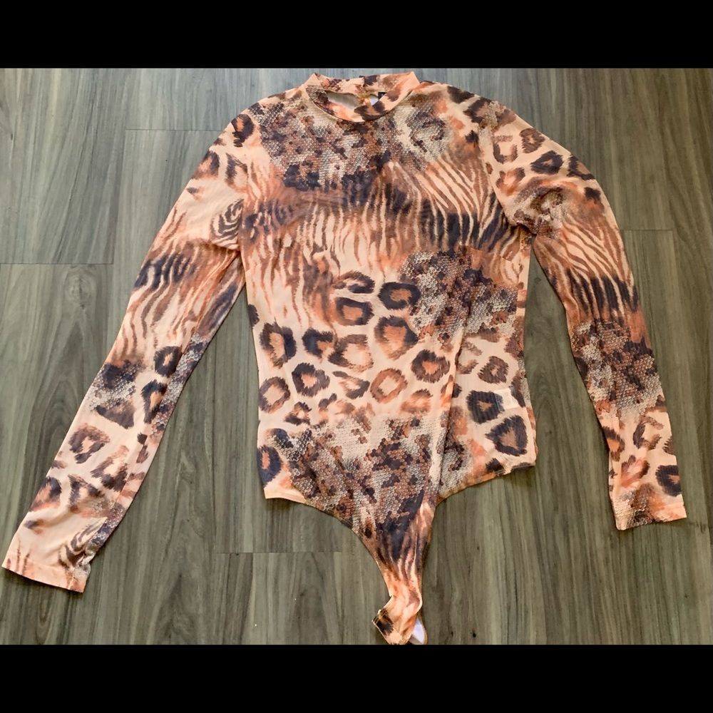 Sheer Cheetah Bodysuit